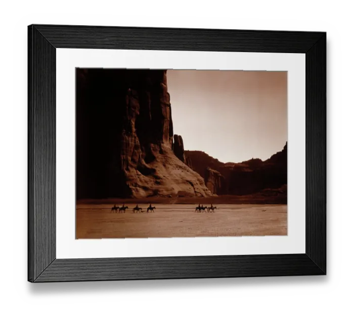 Framed Print : Navajo Riders By Curtis Framed Print : Navajo Riders By Curtis