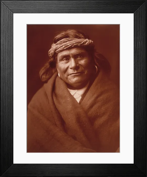 Framed Print : Acoma Man By Edward S. Curtis Framed Print : Acoma Man By Edward S. Curtis