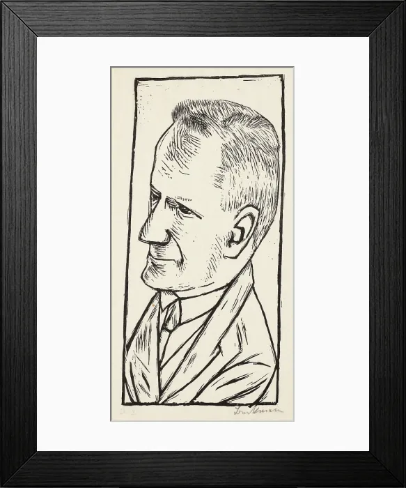 Framed Print : Portrait Of Reinhard Piper Framed Print : Portrait Of Reinhard Piper