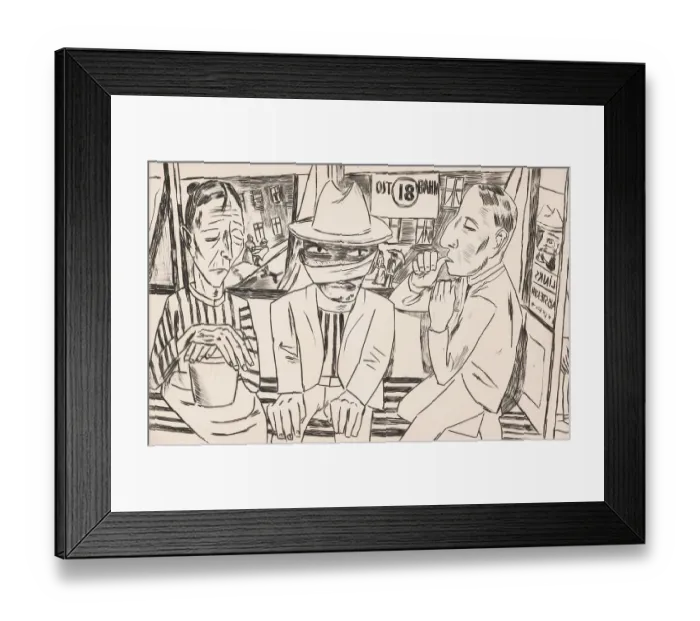 Framed Print : In The Tram (In Der Trambahn) Framed Print : In The Tram (In Der Trambahn)