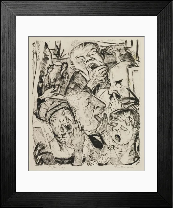 Framed Print : Siesta, 1918. Creator: Max Beckmann. (Photo by Heritage Art / Heritage Images Framed Print : Siesta, 1918. Creator: Max Beckmann. (Photo by Heritage Art / Heritage Images
