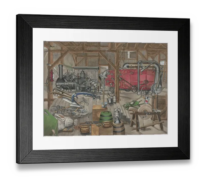 Framed Print : Barn Gangway Framed Print : Barn Gangway
