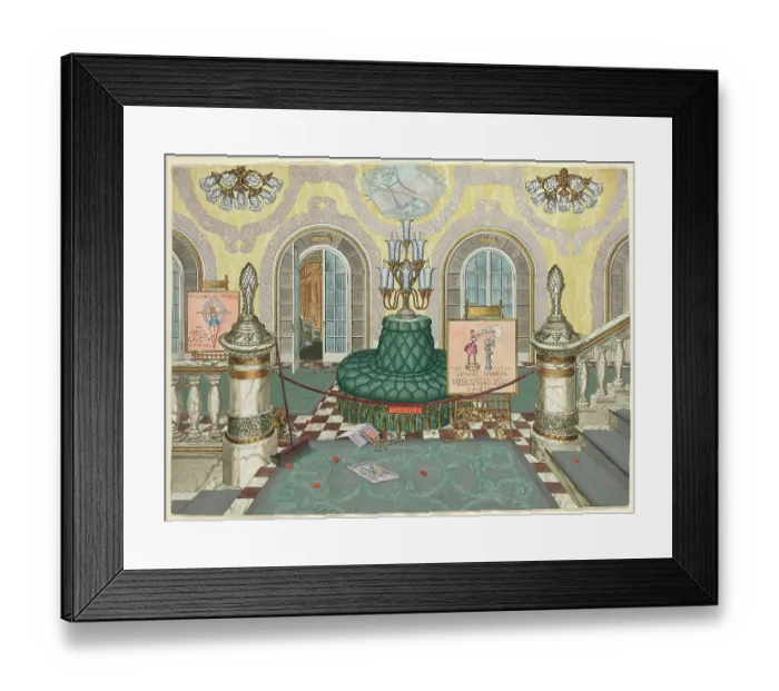 Framed Print : Theatre Lobby Framed Print : Theatre Lobby