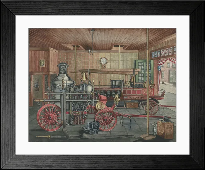 Framed Print : Fire Station Framed Print : Fire Station
