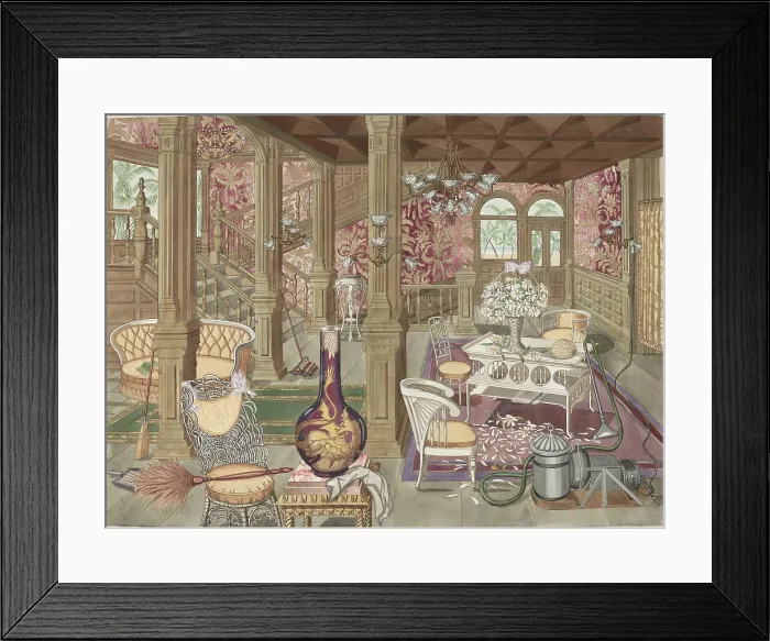 Framed Print : Stairway And Hall Framed Print : Stairway And Hall