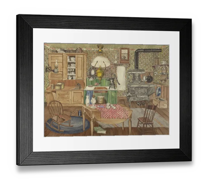 Framed Print : Rural Kitchen Framed Print : Rural Kitchen