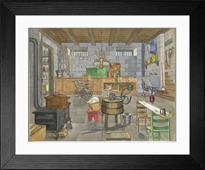 Framed Print : Basement Of Urban House
