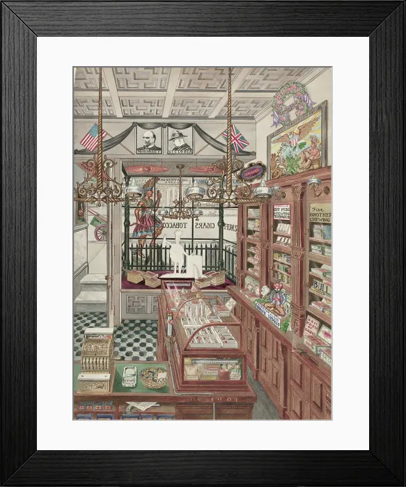 Framed Print : Cigar Store Framed Print : Cigar Store