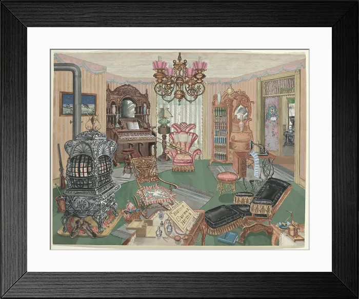 Framed Print : Rural Sitting Room Framed Print : Rural Sitting Room
