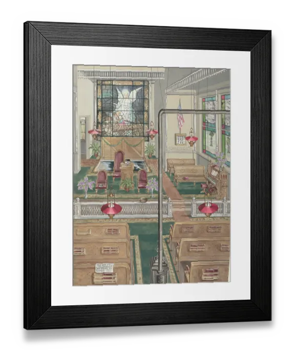 Framed Print : Baptist Church