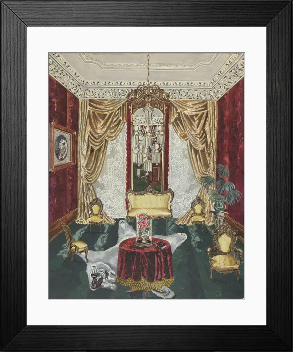 Framed Print : Townhouse Parlor Framed Print : Townhouse Parlor