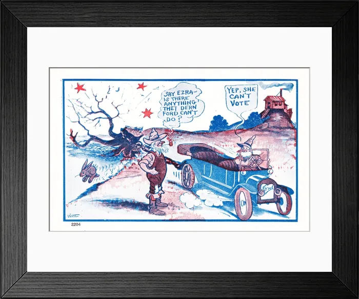 Framed Print : Ford Car Suffragist Framed Print : Ford Car Suffragist