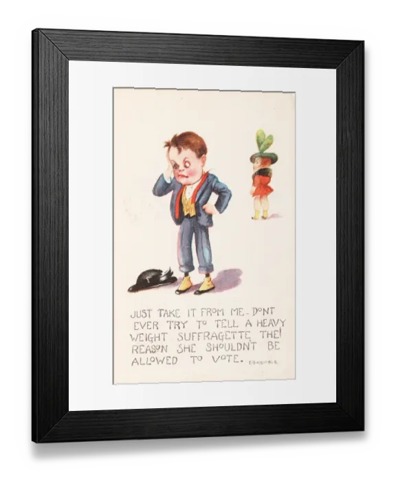Framed Print : Black Eye Suffrage Boy Framed Print : Black Eye Suffrage Boy