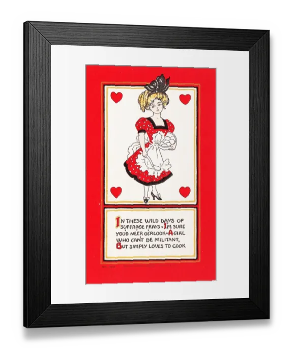 Framed Print : Valentine Cook Postcard Framed Print : Valentine Cook Postcard