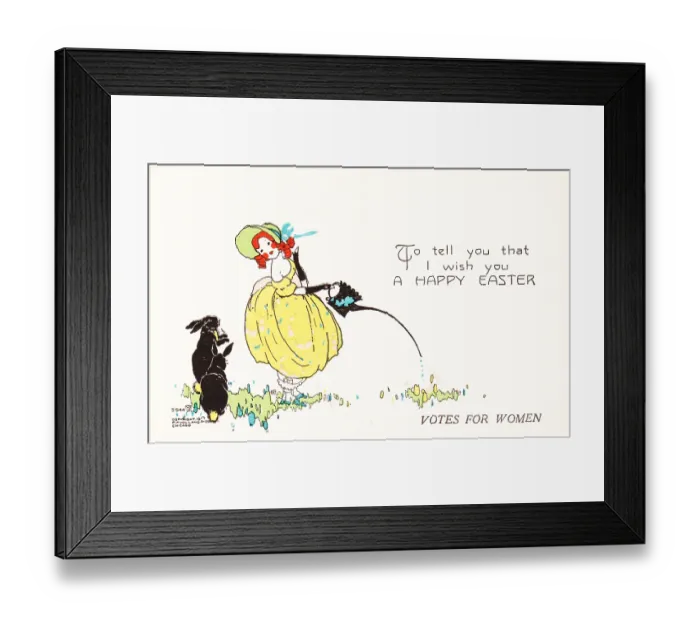 Framed Print : Suffrage Easter Card Framed Print : Suffrage Easter Card