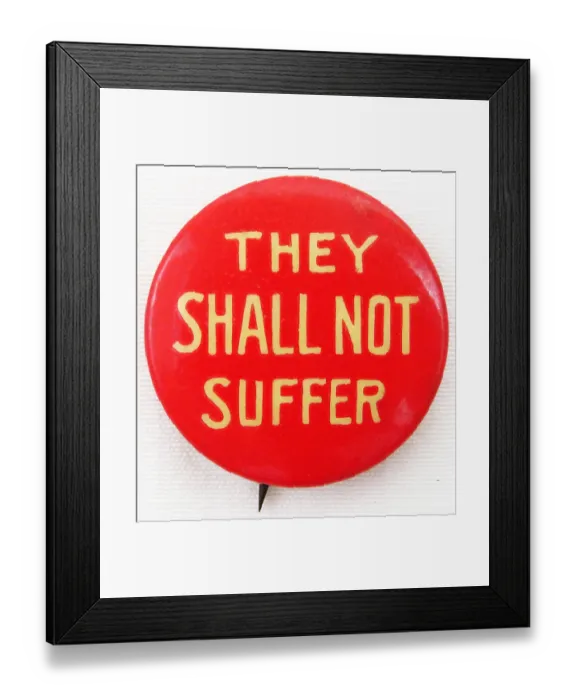 Framed Print : Anti-Suffrage Pin Framed Print : Anti-Suffrage Pin