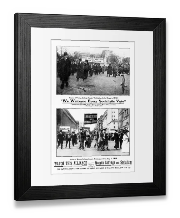 Framed Print : Suffrage-Socialist Alliance Framed Print : Suffrage-Socialist Alliance