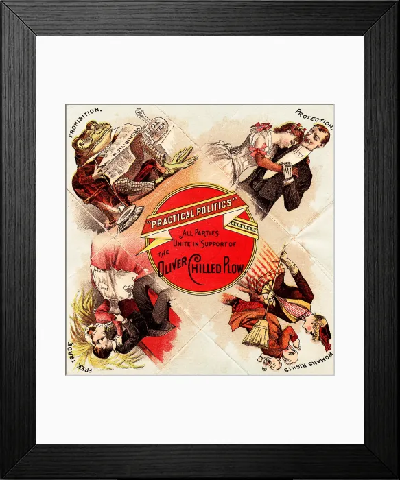 Framed Print : Suffrage Trade Card