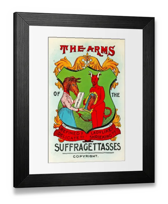 Framed Print : Suffragette Ass Crest Framed Print : Suffragette Ass Crest