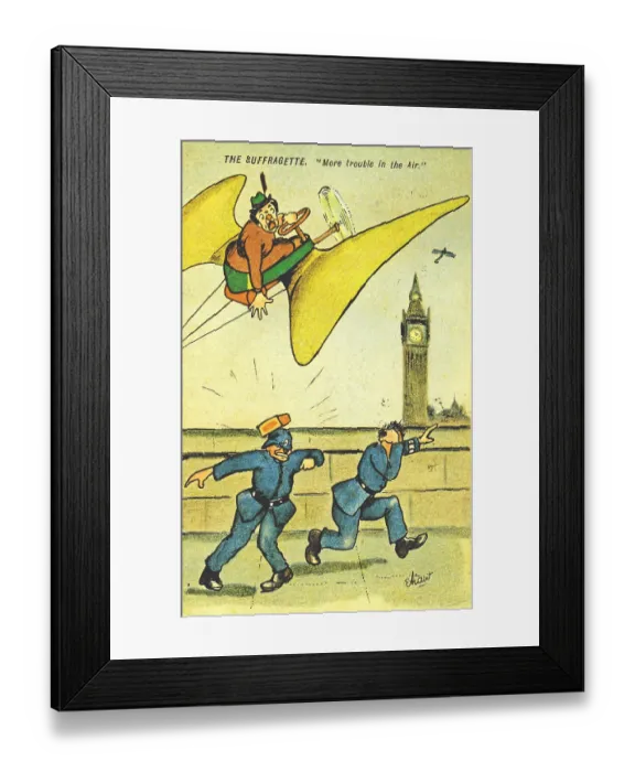 Framed Print : Flying Suffragette