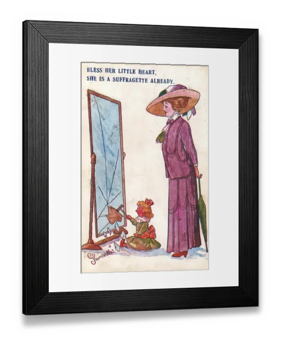 Framed Print : Suffragette Hammer Toddler Framed Print : Suffragette Hammer Toddler
