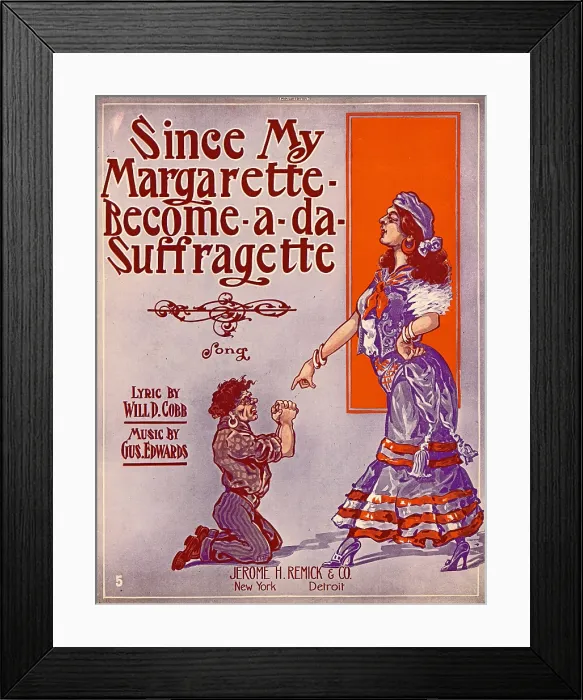 Framed Print : Margarette Suffragette Song Framed Print : Margarette Suffragette Song