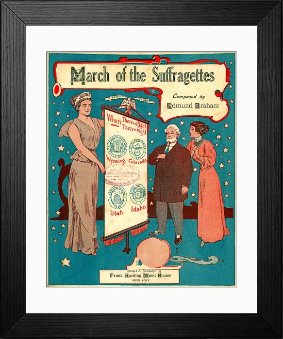 Framed Print : Braham'S Suffragette March Framed Print : Braham'S Suffragette March