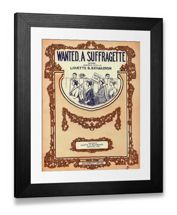 Framed Print : Suffragette Wanted