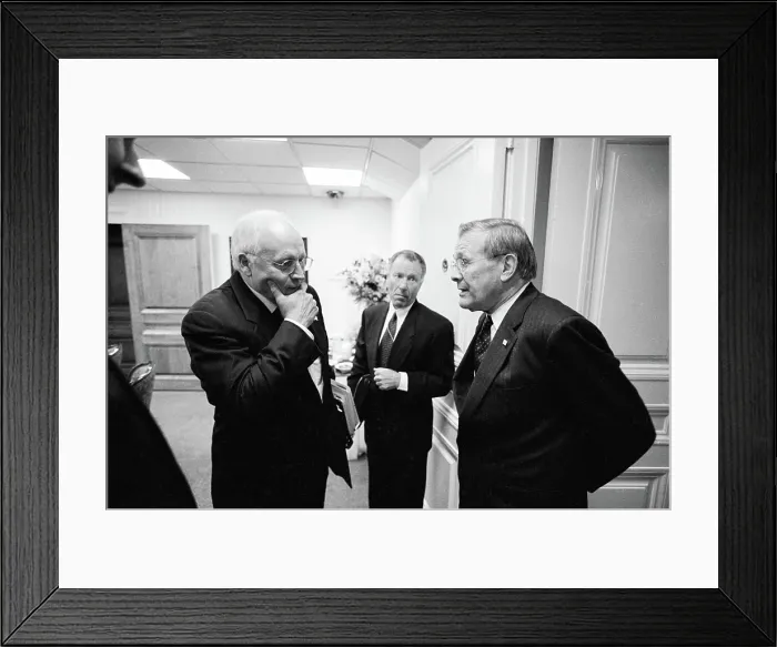 Framed Print : Cheney, Libby and Rumsfeld at the Pentagon Framed Print : Cheney, Libby and Rumsfeld at the Pentagon
