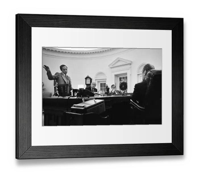 Framed Print : Ford Meets With Bush to Discuss CIA Job Framed Print : Ford Meets With Bush to Discuss CIA Job