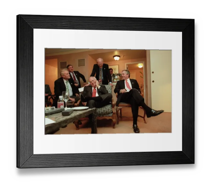 Framed Print : Cheney Watches Election Returns Framed Print : Cheney Watches Election Returns