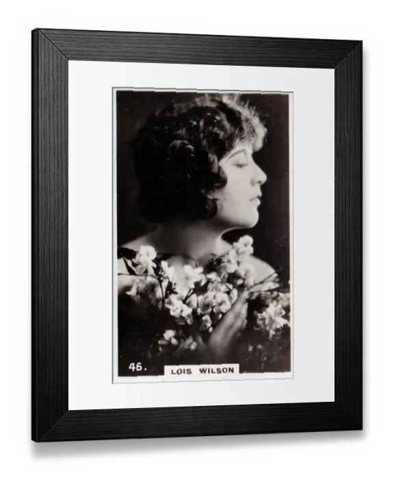 Framed Print : Lois Wilson, Beauties series, Player's Cigarettes collectible tobacco card, 1937 Framed Print : Lois Wilson, Beauties series, Player's Cigarettes collectible tobacco card, 1937
