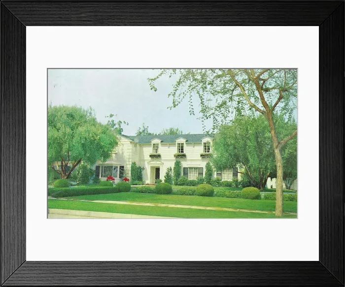 Framed Print : Vintage souvenir postcard, Lucille Ball, Homes of the Stars, ca 1951 Framed Print : Vintage souvenir postcard, Lucille Ball, Homes of the Stars, ca 1951