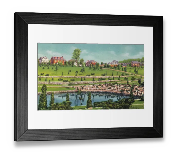 Framed Print : Vintage souvenir postcard, Souvenir Views of Trenton, New Jersey series, ca 1941 Framed Print : Vintage souvenir postcard, Souvenir Views of Trenton, New Jersey series, ca 1941