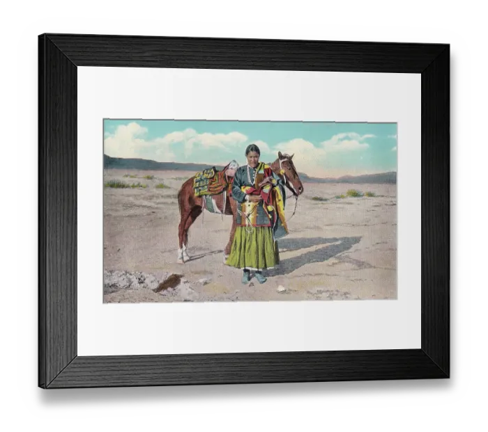 Framed Print : Vintage souvenir postcard, Navajo Nation, Indian Life in the Southwest series, 1937 Framed Print : Vintage souvenir postcard, Navajo Nation, Indian Life in the Southwest series, 1937