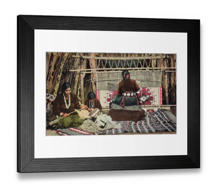 Framed Print : Vintage souvenir postcard, Navajo Nation, Indian Life in the Southwest series, 1937 Framed Print : Vintage souvenir postcard, Navajo Nation, Indian Life in the Southwest series, 1937