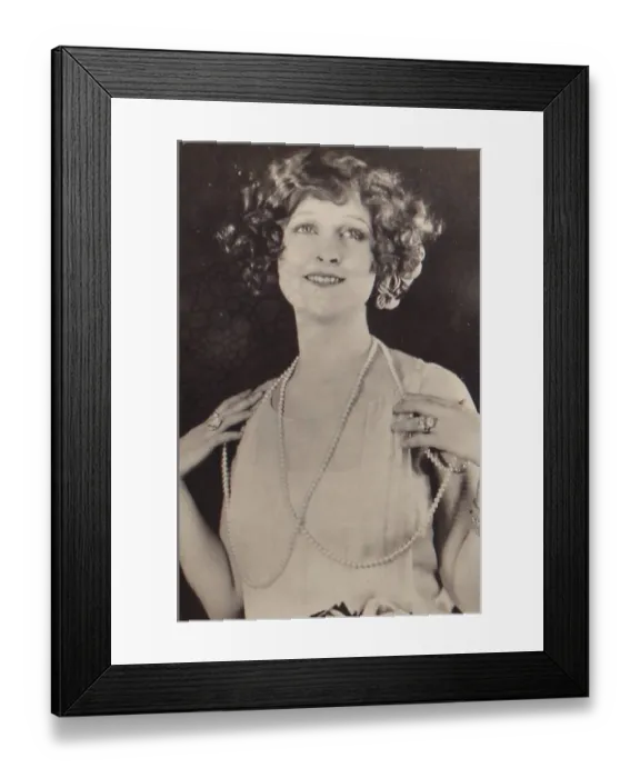 Framed Print : Hope Hampton, Beauties series, Player's Cigarettes collectible tobacco card, 1937 Framed Print : Hope Hampton, Beauties series, Player's Cigarettes collectible tobacco card, 1937