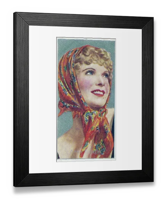 Framed Print : Anna Neagle, Film Stars series, Carreras Collectible Tobacco Card, 1936 Framed Print : Anna Neagle, Film Stars series, Carreras Collectible Tobacco Card, 1936