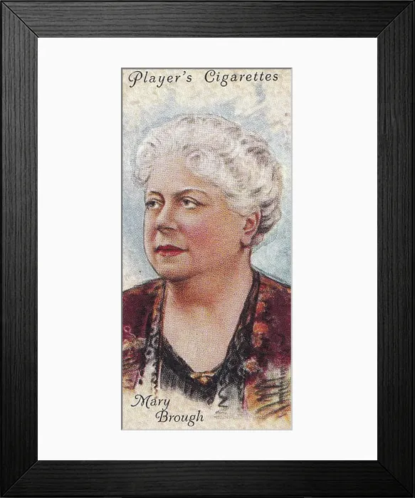 Framed Print : Collectible Tobacco Card, Mary Brough, Film Stars 2nd series, Player's Cigarettes, 1934 Framed Print : Collectible Tobacco Card, Mary Brough, Film Stars 2nd series, Player's Cigarettes, 1934