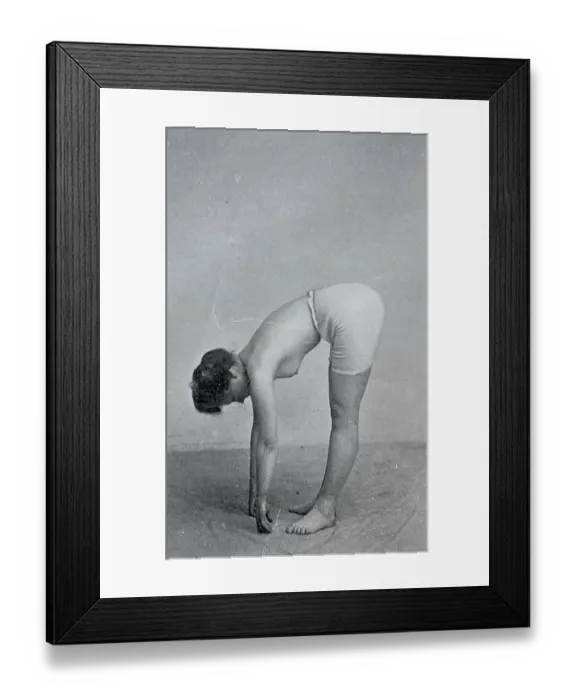 Framed Print : Stretching exercise, The Power and Beauty of Superb Womanhood series, 1901 Framed Print : Stretching exercise, The Power and Beauty of Superb Womanhood series, 1901