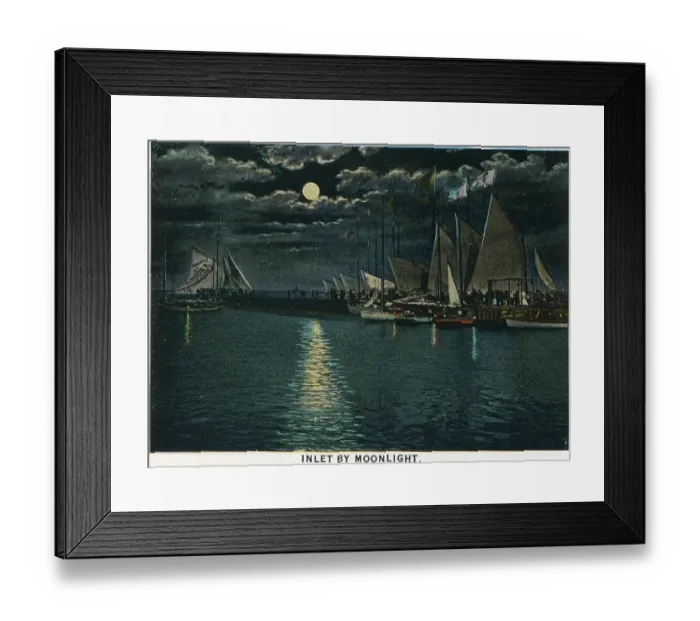 Framed Print : Vintage souvenir postcard, Atlantic City, New Jersey, ca 1921 Framed Print : Vintage souvenir postcard, Atlantic City, New Jersey, ca 1921