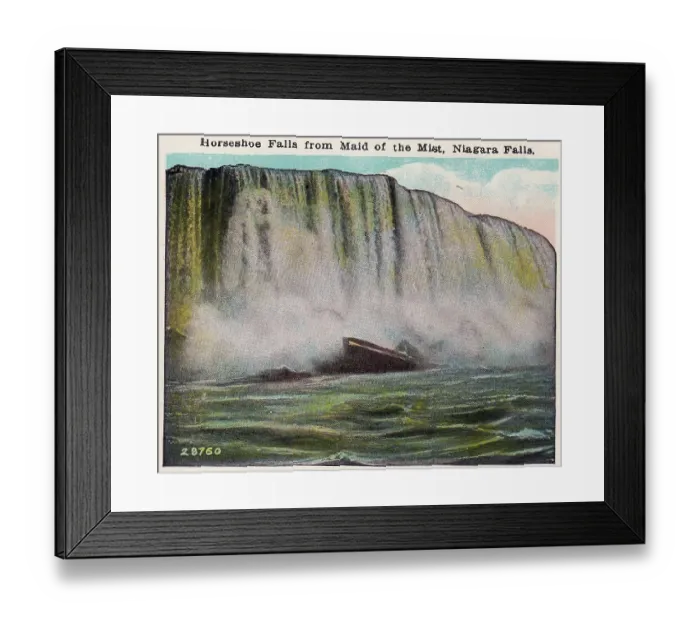 Framed Print : Vintage souvenir postcard, Niagara Falls Souvenir Views series, ca 1912 Framed Print : Vintage souvenir postcard, Niagara Falls Souvenir Views series, ca 1912