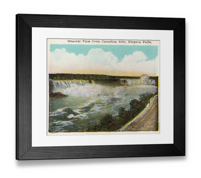 Framed Print : Vintage souvenir postcard, Niagara Falls Souvenir Views series, ca 1912 Framed Print : Vintage souvenir postcard, Niagara Falls Souvenir Views series, ca 1912