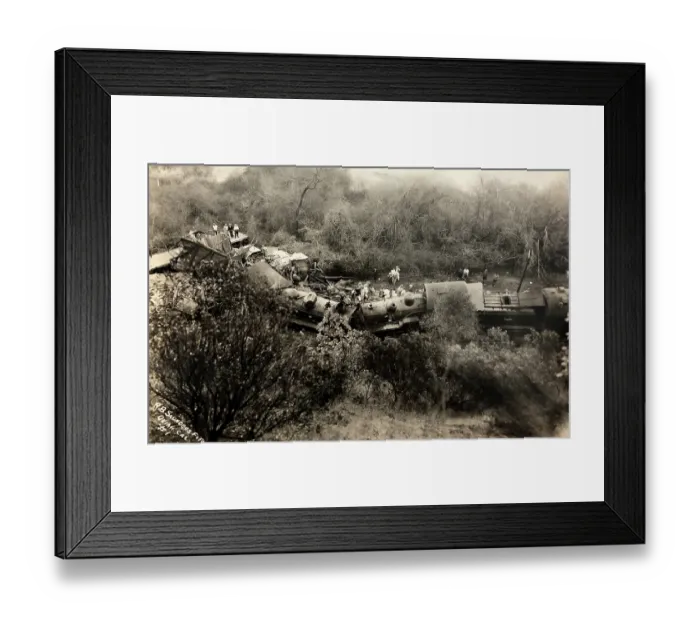 Framed Print : Derailed Train, Ukiah, California Framed Print : Derailed Train, Ukiah, California