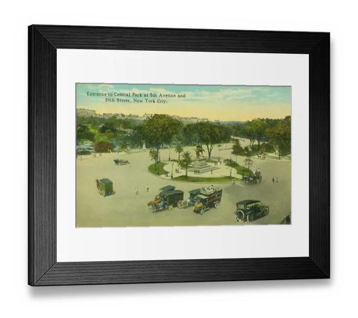 Framed Print : Color postcard of the Children's Farm Garden in the Brooklyn Botanical Gardens, New York, circa 1920