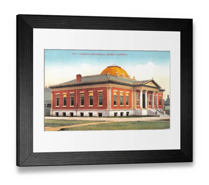 Framed Print : Carnegie Free Library, Eureka, California Framed Print : Carnegie Free Library, Eureka, California