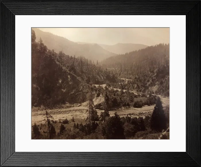 Framed Print : Klamath River, near Orleans, Humboldt County, California, circa 1890