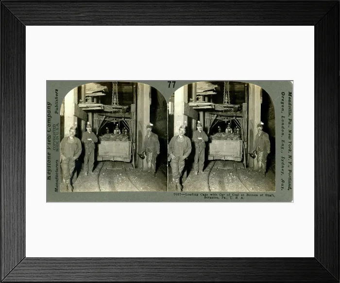Framed Print : Coal miners loading coal at bottom of shaft, Scranton, Pennsylvania, 1920 Framed Print : Coal miners loading coal at bottom of shaft, Scranton, Pennsylvania, 1920