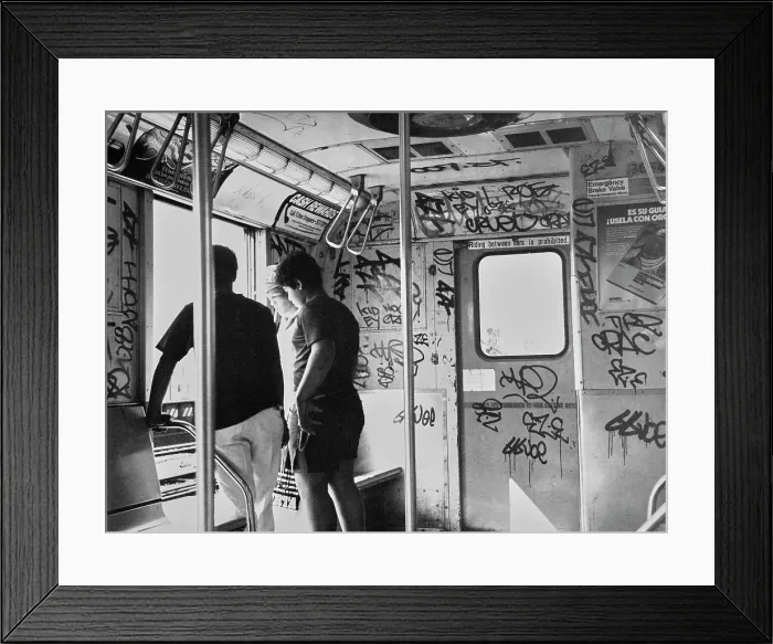 Framed Print : NYC Subway Car Framed Print : NYC Subway Car