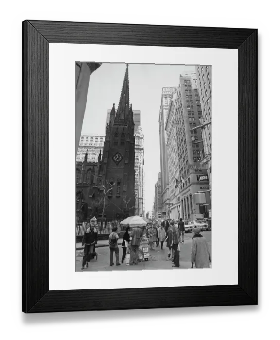 Framed Print : New York City Street Scene